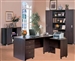 Decarie 5 Piece Home Office Set in Rich Dark Finish by Coaster - 800255S5