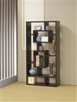 Wall Unit Bookcase in Cappuccino Finish by Coaster - 800259