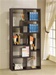 Bookcase Display Cabinet in Cappuccino Finish by Coaster - 800264