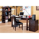 4 Piece Home Office Set in Wood Grain Finish by Coaster - 800271S