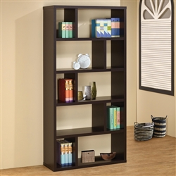 Cappuccino Bookcase by Coaster - 800296