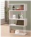 White and Glass Bookcase Display Cabinet by Coaster - 800300