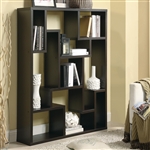 Cappuccino Asymmetrical Bookshelf by Coaster - 800316