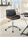 Office Chair in Black Leatherette by Coaster - 800612