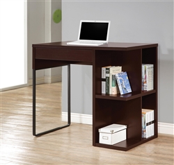 Power Outlet Desk in Cappuccino Finish by Coaster - 800678