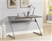 Wireless Bluetooth Connection Desk in Weathered Grey Finish by Coaster - 800826