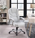 White Leatherette Adjustable Height Office Chair by Coaster - 801140