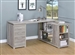 Yvette L Shaped Desk in Grey Driftwood Finish by Coaster - 801516