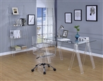 Amaturo Home Office Desk in Clear Acrylic by Coaster - 801535