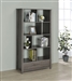 Dylan Bookcase in Weathered Grey Finish by Coaster - 801577