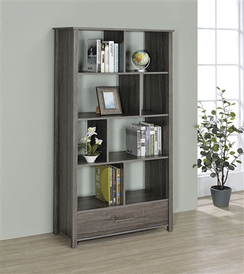 Dylan Bookcase in Weathered Grey Finish by Coaster - 801577
