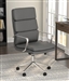Grey Leatherette Adjustable Height Office Chair by Coaster - 801745