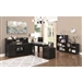 Preater 3 Piece Home Office Set in Black Finish by Coaster - 801901-S