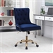 Blue Velvet Adjustable Height Office Chair by Coaster - 801984