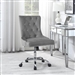 Grey Velvet Adjustable Height Office Chair by Coaster - 801994
