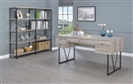 Analiese Writing Desk in Grey Driftwood Finish by Coaster - 801999