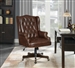 Brown Leatherette Adjustable Height Office Chair by Coaster - 802058