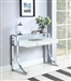 Gemma Writing Desk in White High Gloss Finish by Coaster - 802141
