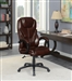 Brown Leatherette Adjustable Height Office Chair by Coaster - 802258