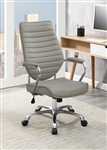 Taupe Leatherette High Back Adjustable Height Office Chair by Coaster - 802270