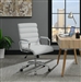 White Leatherette Adjustable Height Office Chair by Coaster - 880079