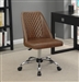 Brown Leatherette Adjustable Height Office Chair by Coaster - 881197