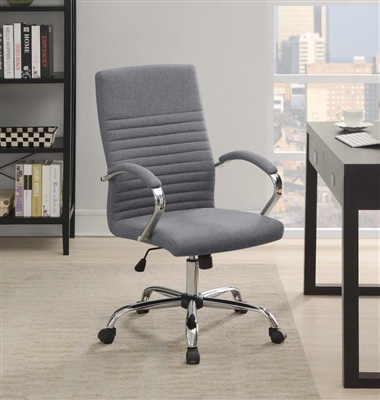 Grey Fabric Adjustable Height Office Chair by Coaster - 881217