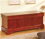 Louis Philippe Style Cedar Chest in Cherry Finish by Coaster - 900022