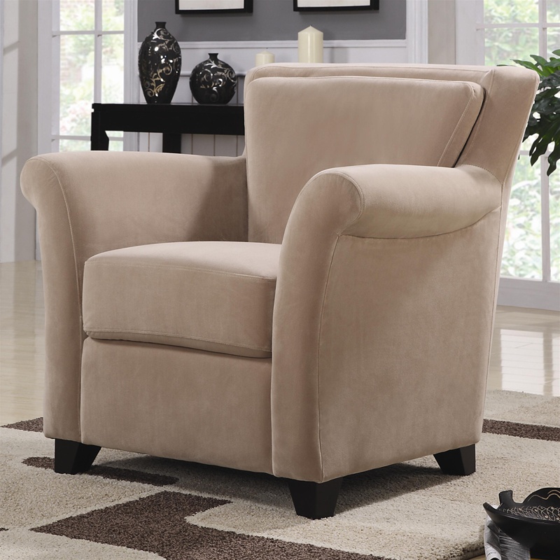 Tan Microfiber Accent Chair by Coaster - 900303
