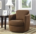 Diamond Pattern Fabric Swivel Accent Chair by Coaster - 900405
