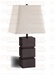 Set of Two Cappuccino Finish Table Lamps by Coaster - 900739