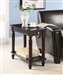 Chairside Table in Cappuccino Finish by Coaster - 900972