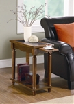 Chairside Table in Warm Brown Finish by Coaster - 900973