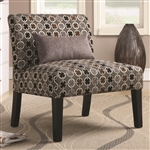 Geometric Pattern Fabric Accent Chair by Coaster - 902234