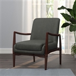 Accent Chair in Dark Grey Fabric by Coaster - 905583