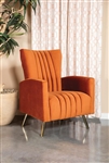 Accent Chair in Rust Fabric by Coaster - 905605