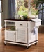 Kitchen Island White and Cherry Finish by Coaster - 910013