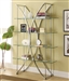 Chrome and Glass Bookcase by Coaster - 910050