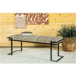 Exotic Accent Bench in Patterned Woven Fabric Fabric by Coaster - 914142