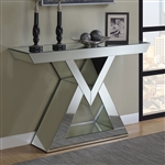 Clear Mirror Console Table by Coaster - 930009