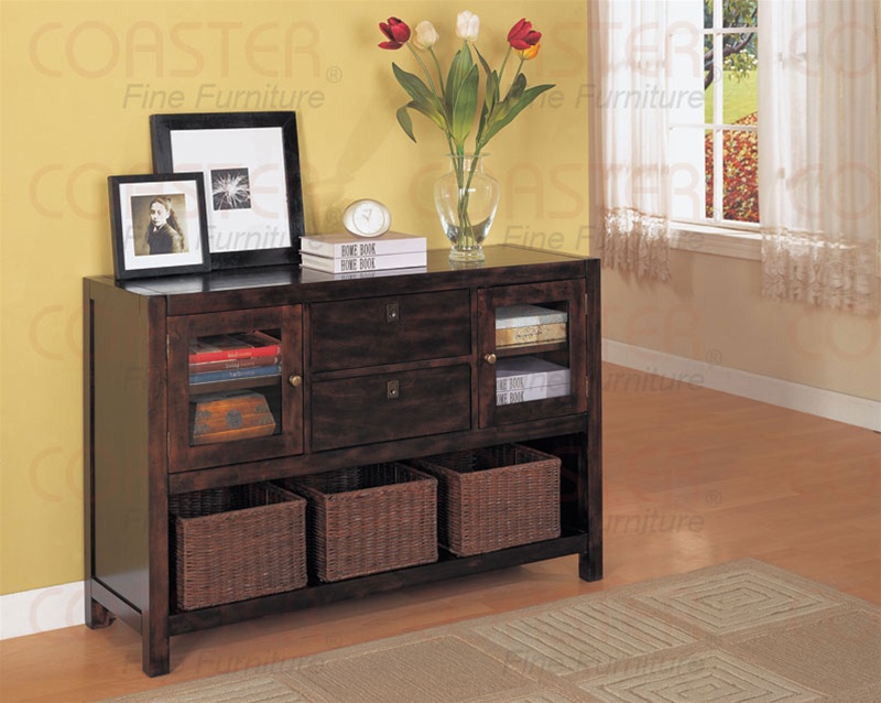 Console Table In Rich Tobacco Finish By Coaster 950153