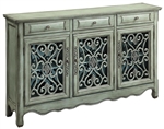 Accent Cabinet in Antiqued Green Finish by Coaster - 950357