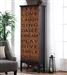 Tall Accent Cabinet in Rich Brown and Black Finish by Coaster - 950731