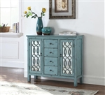 Accent Cabinet in Antique Blue Finish by Coaster - 950736