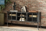 Industrial Accent Cabinet in Black Finish by Scott Living - 951032