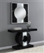 Faux Black Marble Console Table by Coaster - 953480