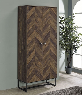 Accent Cabinet in Rustic Oak Finish by Coaster - 959640