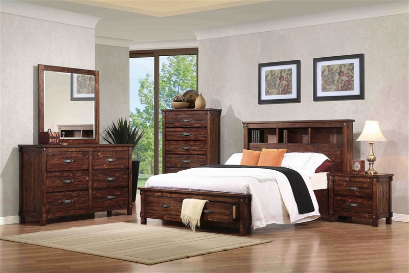 Noble Storage Bookcase Bed 6 Piece, Coaster King Size Bookcase Chest Bed