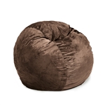 48 Inch Queen Plush Fur Bean Bag Chair by CordaRoy's - COR-QC-PL