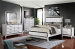 Lamego 6 Piece Bedroom Set in White Finish by Furniture of America - FOA-7887